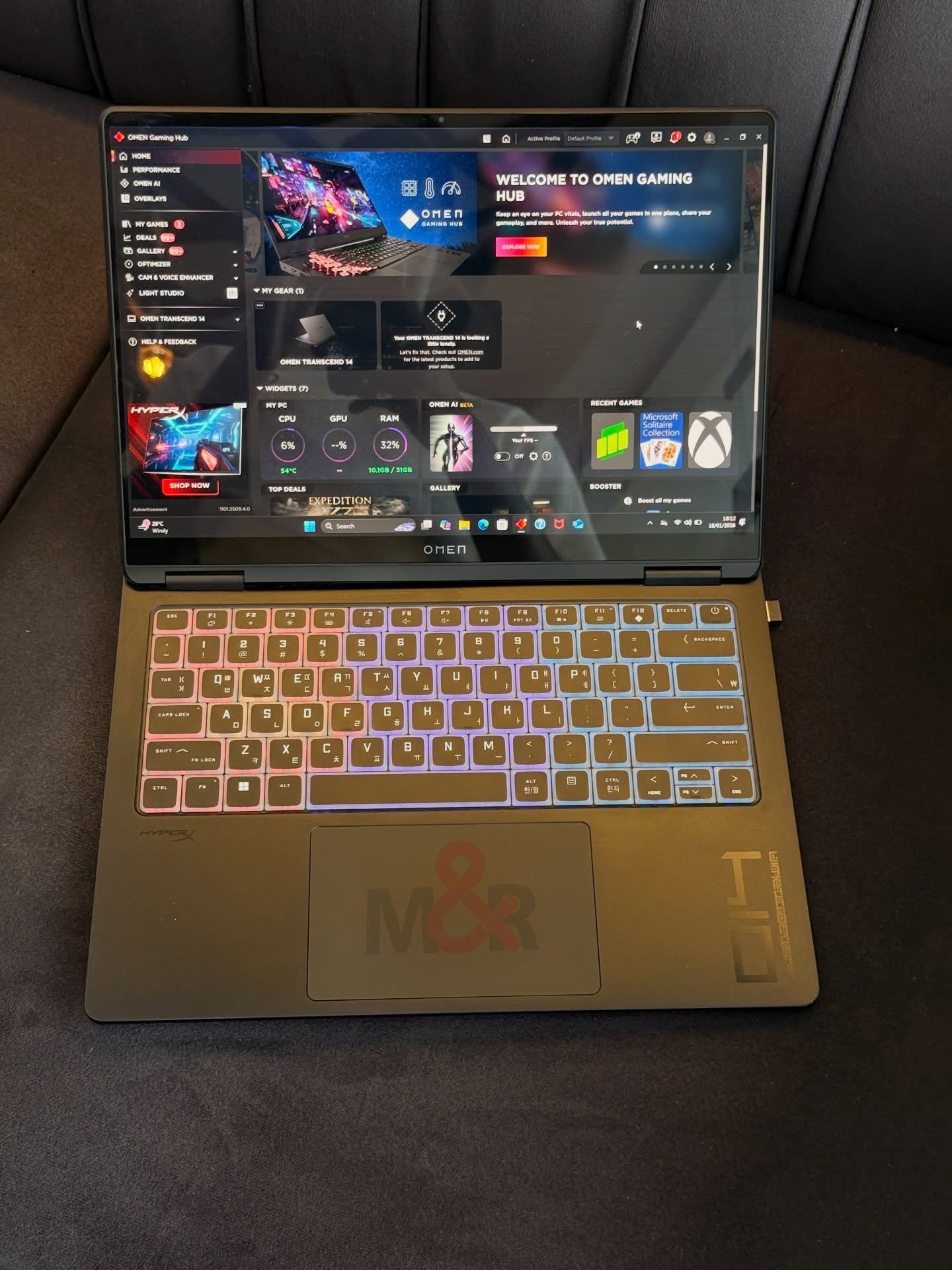 HP OMEN Transcend 14 - Core Ultra 9 185H, RTX 4060, 32GB, 1TB SSD 3 HP OMEN Transcend 14 - Core Ultra 9 185H, RTX 4060, 32GB, 1TB